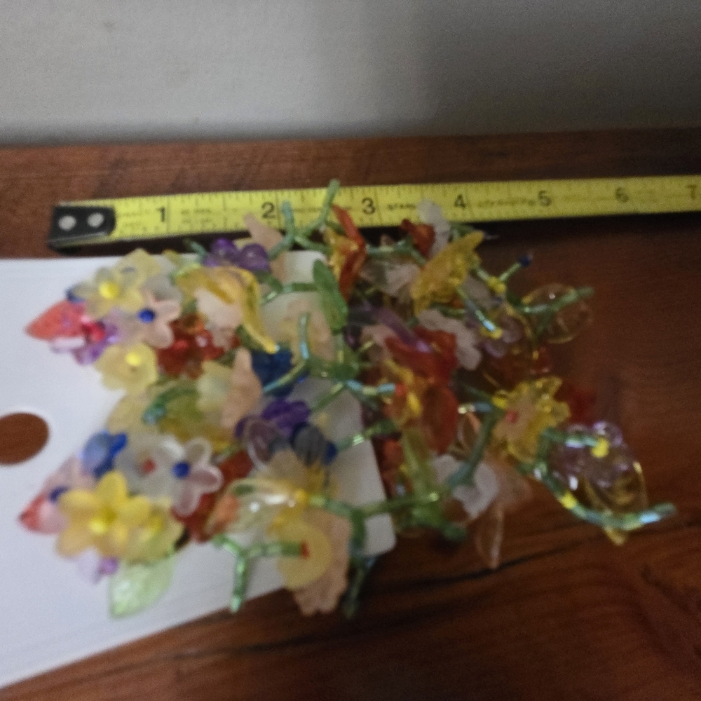Floral Multicolor Earings. Fun. Crafty. Crazy. Unique. Cruise Ship. Unusual. - Picture 8 of 8